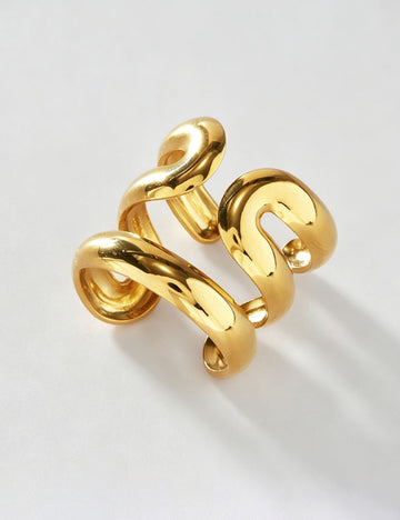 Hollow Cubic Zirconia Ring - DippedShop Wholesale - #1139