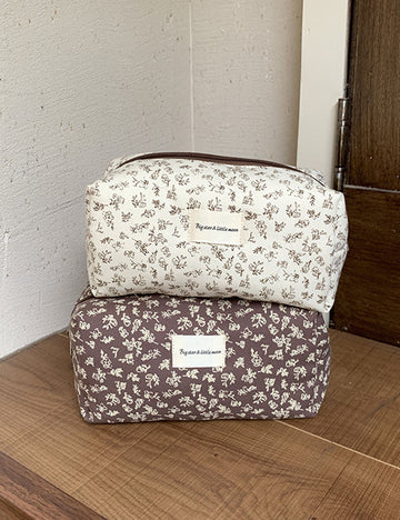 Fresh Floral Print Portable Cosmetic Bag 6S10BOB1025