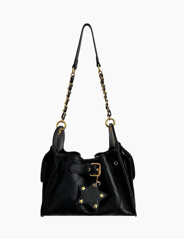 Trendy Star Charm Square Bucket Crossbody Bag 6W10BBG1981