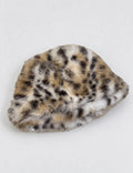 Faux Fur Leopard Bucket Hat - DippedShop Wholesale - #4003