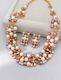 Chic Rhinestone Pearl Hollow Chain Necklace 6W6JNC906