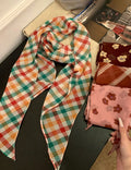 Chic Floral Print Lightweight Silk Scarf 6W6NSI197
