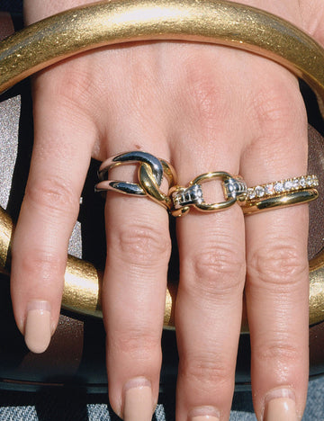 Color Block Statement Ring - DippedShop Wholesale - #8723
