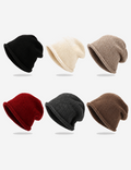 Simple Solid Color Angora Knit Beanie 6W6HAT674