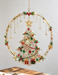Sparkly Christmas Tree Diamond Painting Suncatcher 6H7HLS144