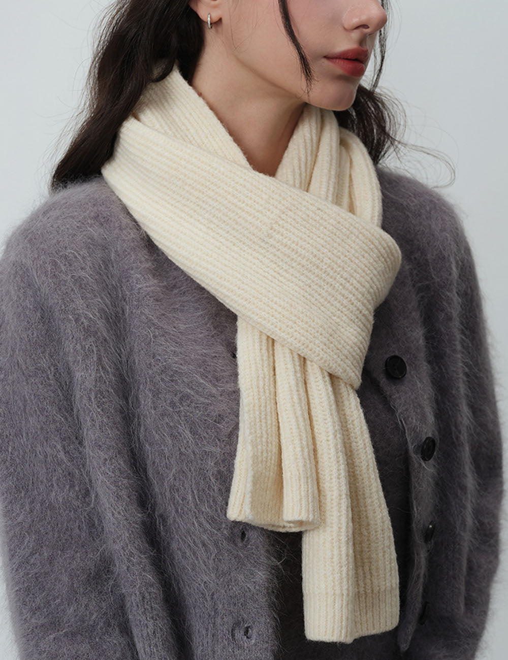 Knit Wool Scarf - DippedShop Wholesale - #6387