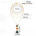 Hammered Resin Pendant Necklace - DippedShop Wholesale - #8787