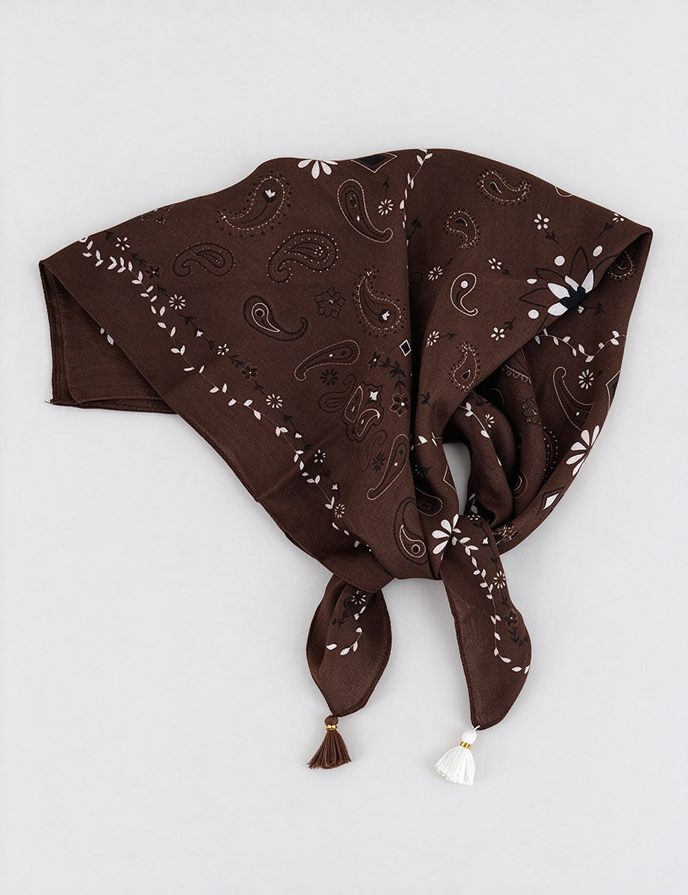 Vintage Paisley Print Thin Soft Square Scarf 6W6NSC217