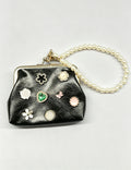 Floral Embellished Coin Purse - DippedShop Wholesale - #4755