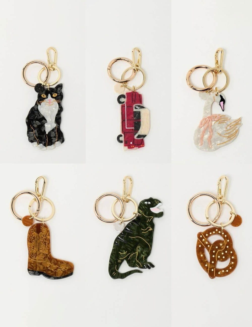 Funny Cat Pendant Keychain Bag Charm 6W10BBC340