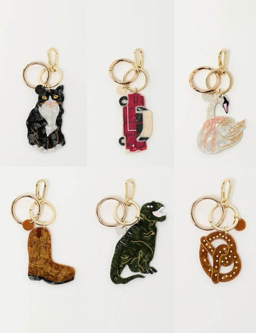 Funny Cat Pendant Keychain Bag Charm 6W10BBC340