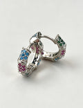 Cubic Zirconia Hoop Earrings - DippedShop Wholesale - #3059