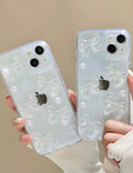 Glitter Bowknot Pearl Phone Case - DippedShop Wholesale - #7075
