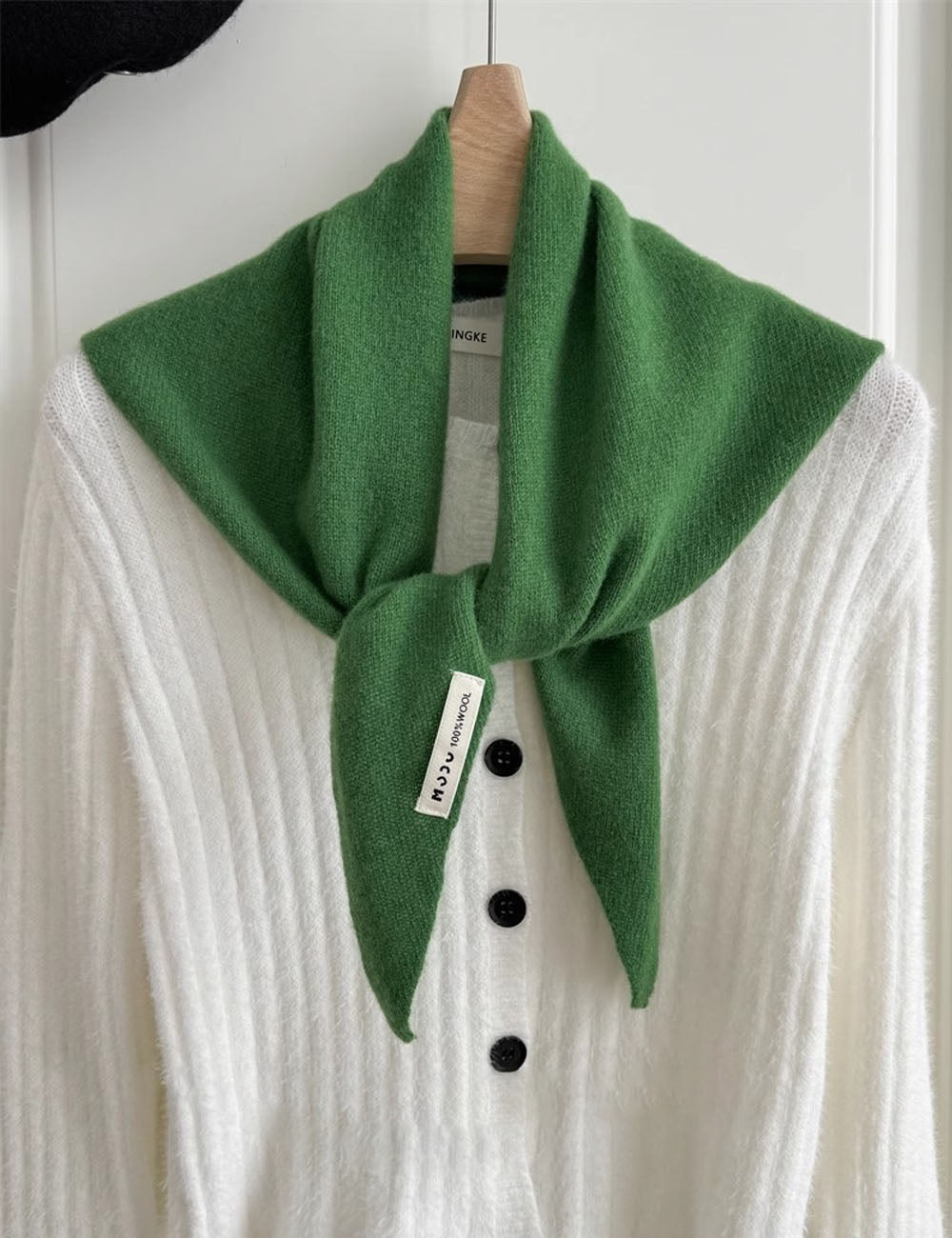 Wool Triangle Scarf - DippedShop Wholesale - #3059