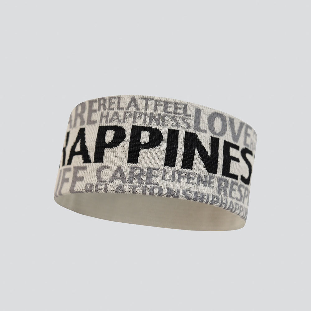 Color Block Letter Knit Sports Headband 6W6HBD331