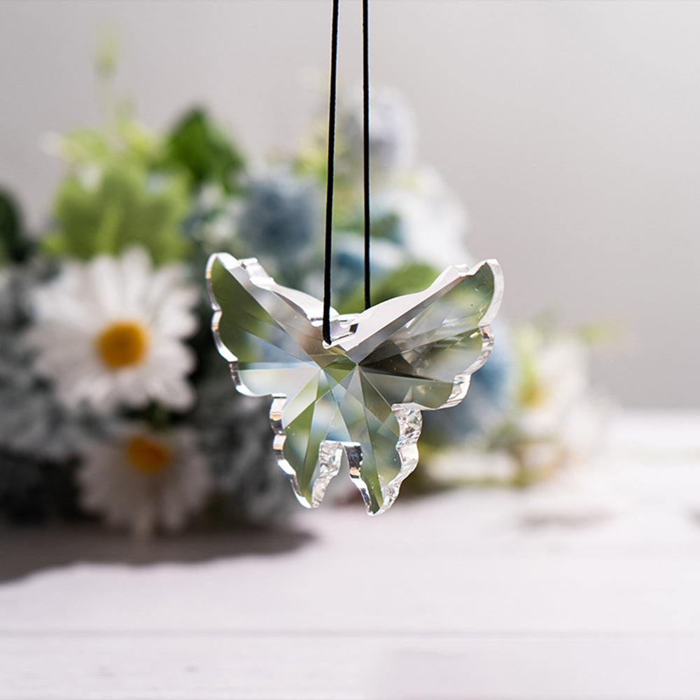 Coloful Crystal Butterfly Window Hanging Suncatcher 6H7HLS171