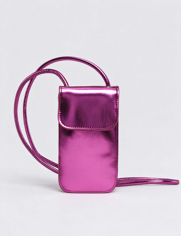 Glossy PU Leather Crossbody Mini - DippedShop Wholesale - #8163