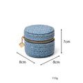 Mini Round Travel Jewelry Box - DippedShop Wholesale - #6675