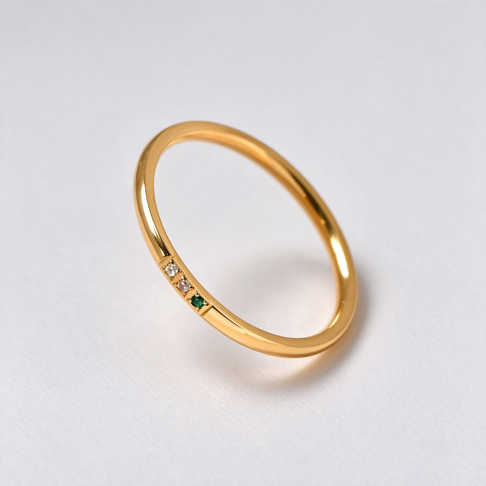 Cubic Zircon Finger Ring - DippedShop Wholesale - #2771