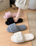 Fuzzy Plush Indoor Slippers - DippedShop Wholesale - #5379