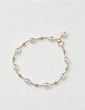 Natural Pearl Gold Plated Chain Bracelets 6W6JBR484