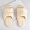 Trendy Color Block Striped Non-Slip Indoor Slippers 6W8FSP288