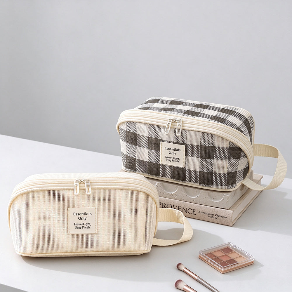 Casual Hollow Mesh Travel Portable - DippedShop Wholesale - #7043