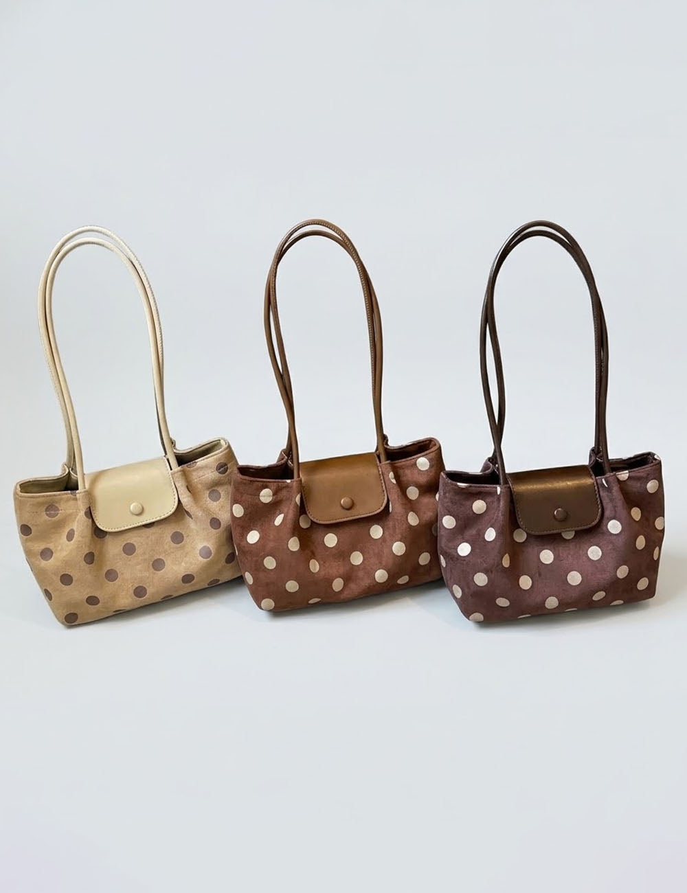 Retro Polka Dots Large Capacity Shoulder Bag 6W10BBG1923