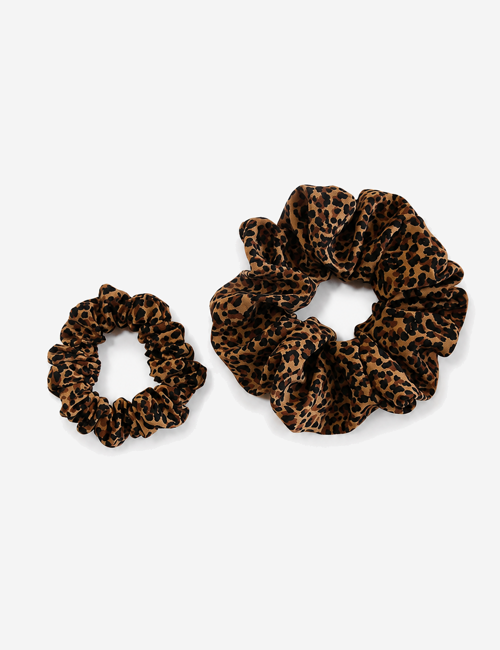 Vintage Leopard Print Ruffled Elastic Scrunchies 6W6HSR321