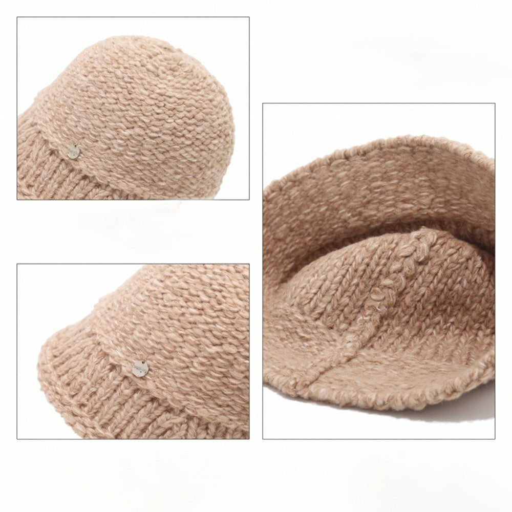 Chunky Knit Solid Color Bucket Hat 6W6HAT803