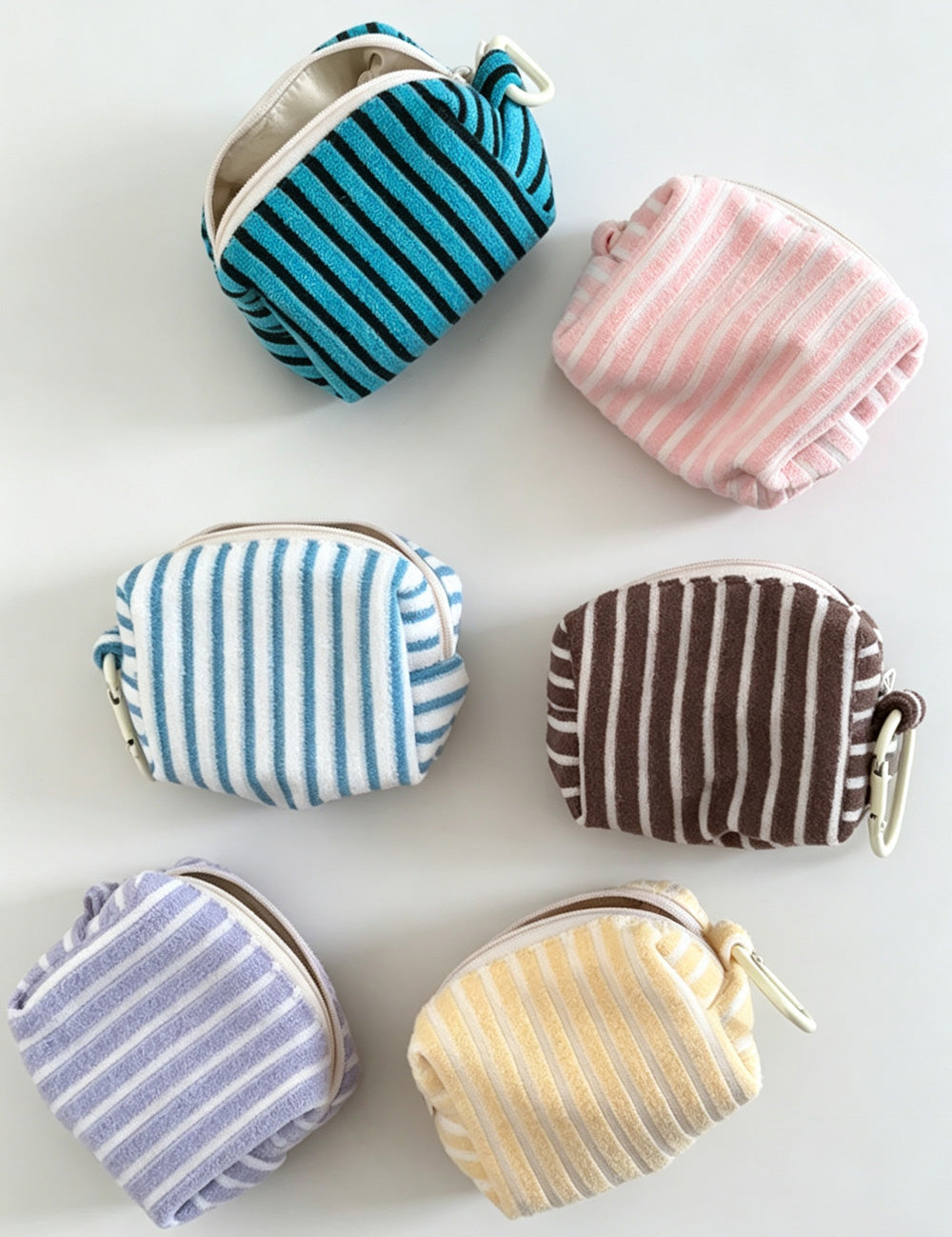 Plush Striped Coin Purse - DippedShop Wholesale - #0307
