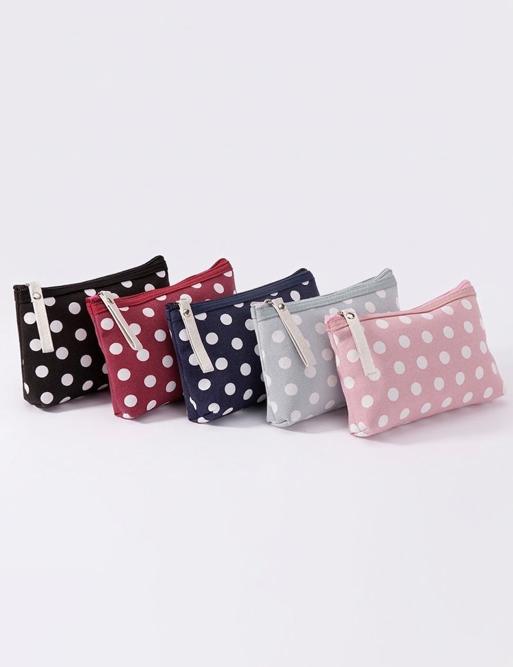 Classic Polka Dots Portable Card Storage Case 6S10BWB114