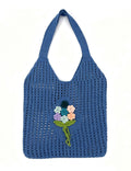 Crochet Floral Shoulder Bag - DippedShop Wholesale - #9299