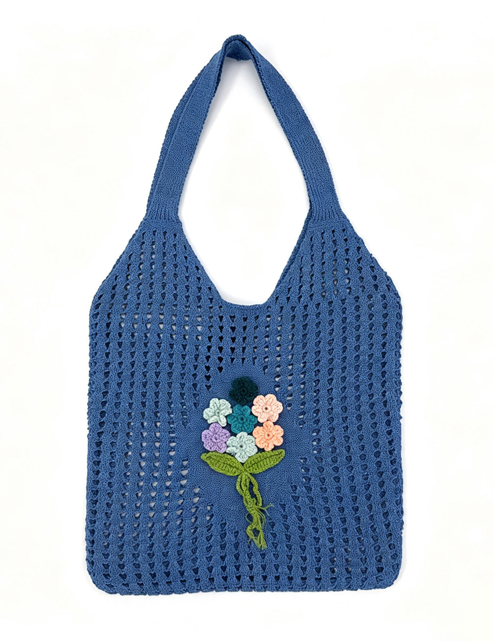 Crochet Floral Shoulder Bag - DippedShop Wholesale - #9299