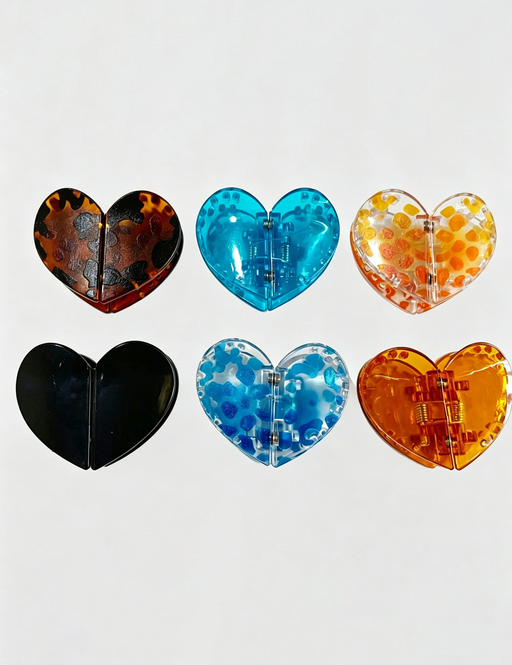 Stylish Heart No Snag Magnetic Hair Clip 6W6HCP1257
