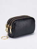 Cute Double Zipper Mini Leather Coin Purse 6W10BWB302