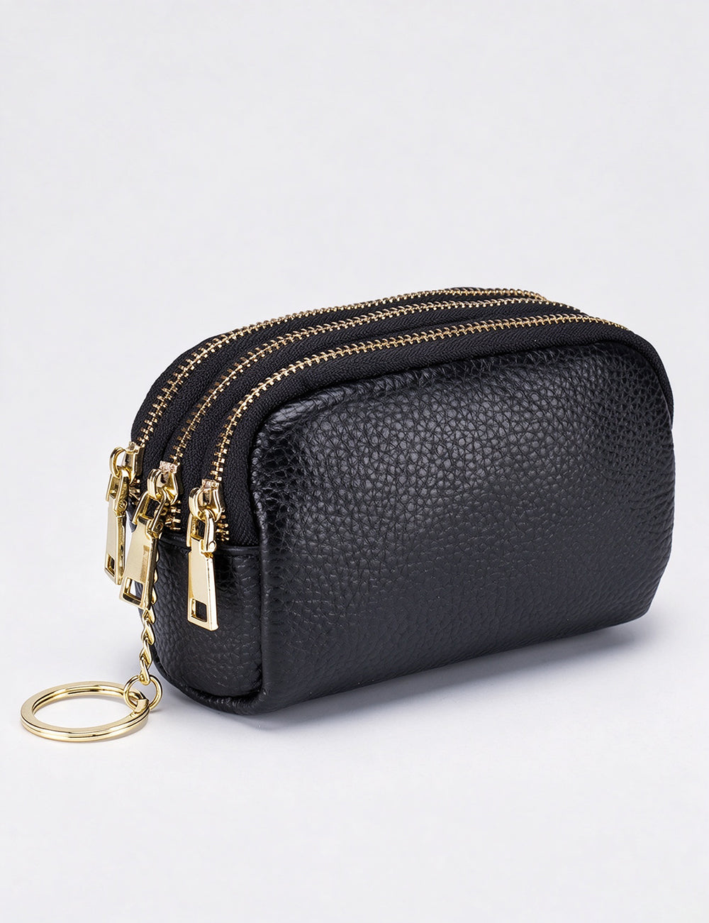 Cute Double Zipper Mini Leather Coin Purse 6W10BWB302