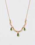Elegant Gold Plated Rhinestones Tassel Necklace 6W6JNC892