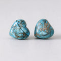 Stone Heart Stud Earrings - DippedShop Wholesale - #4963