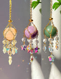 Warapped Natural Crystal Tassel Chain Suncatchers MK2CZAS6H7HLS75