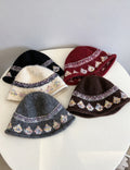 Jacquard Knit Bucket Hat - DippedShop Wholesale - #5267