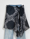 Boho Paisley Print Tie Waist Hip Scarf 6W6NSC232