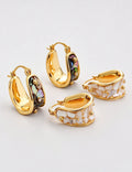 Shell C-Shaped Stud Earrings - DippedShop Wholesale - #3795