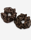 Retro Leopard Print Double Layer Hair Scrunchies 6W6HSR333
