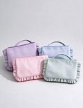 Cute Striped Ruffled Trim Portable - DippedShop Wholesale - #0323