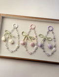 Stylish Tulip Beaded Chain Keychain Bag Charm 6W10BBC415