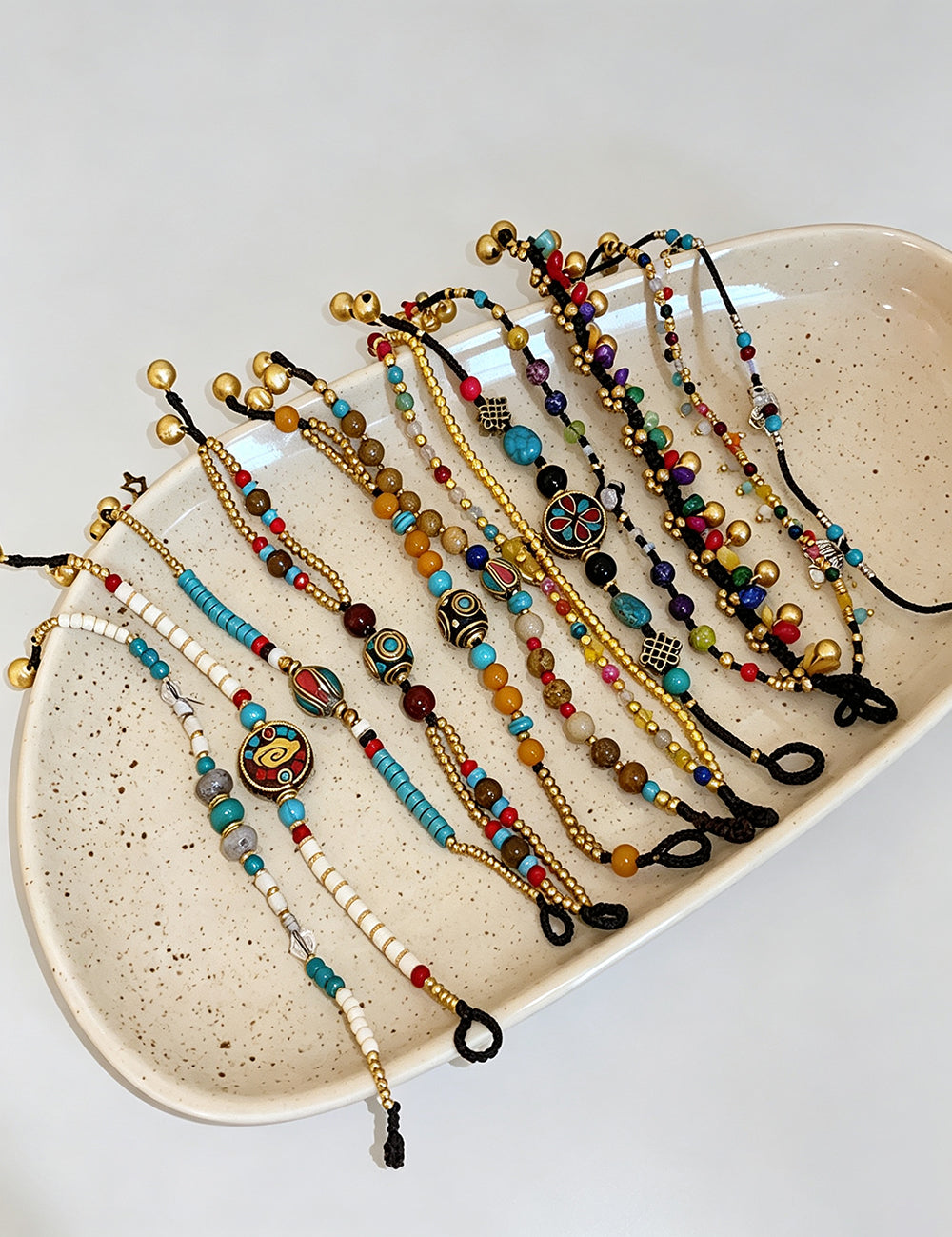 Boho Style Colorful Irregular Beaded Bracelet 6W6JBR720