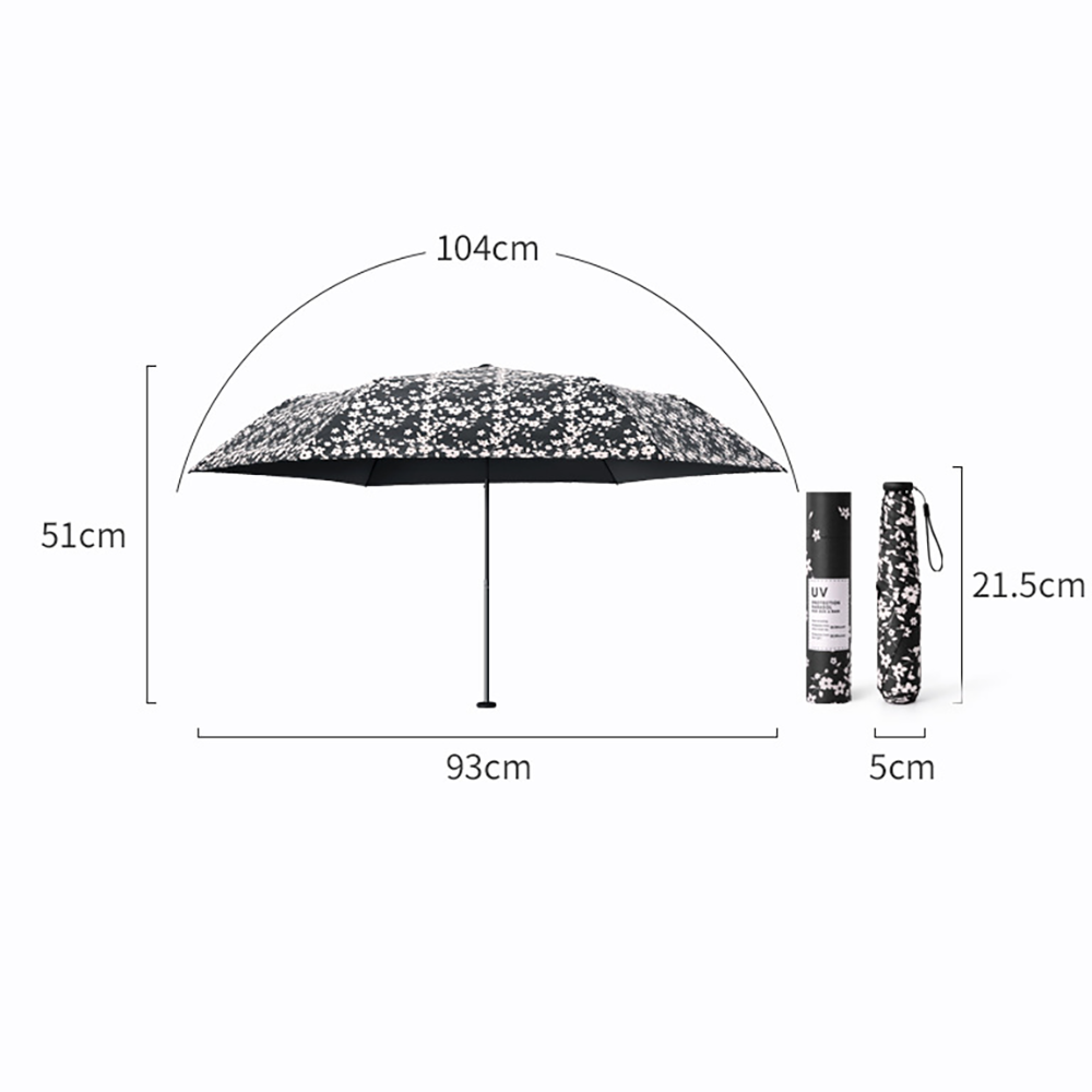 Tri Fold Ultra Light Floral Umbrella DP26UL01