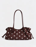 Vintage Polka Dots Ruched Shoulder Bag 6W10BBG2470