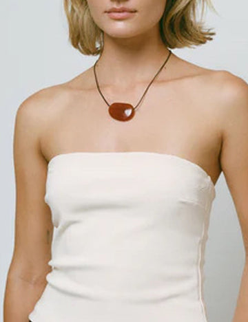 Minimalist Crystal Pendant Adjustable Necklace 6W6JNC617